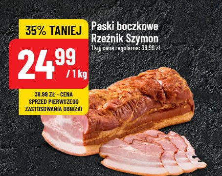 Paski boczkowe Rzeźnik szymon poleca promocja