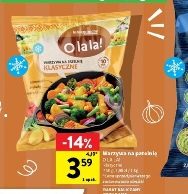 Warzywa na patelnię O LA LA! Klasyczne promocja w Intermarche