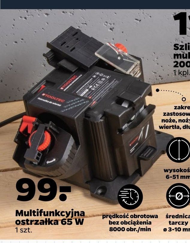 Ostrza艂ka wielofunkcyjna elektryczna 65w Tooltec promocja