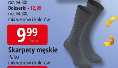 Skarpety męskie Pako promocja w Leclerc