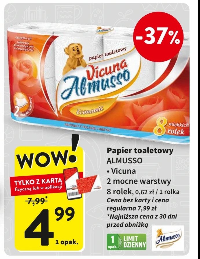 Papier toaletowy ALMUSSO VICUNA promocja