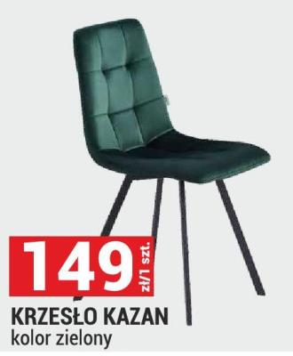 Krzesło KAZAN kolor zielony promocja w Merkury Market