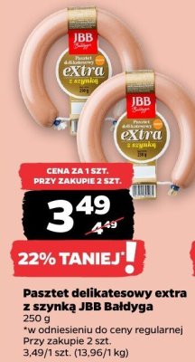 Pasztet delikatesowy extra z szynką JBB Bałdyga promocja