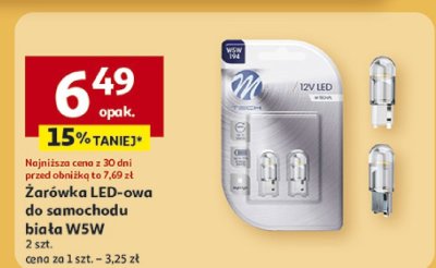 Żarówka LED-owa do samochodu biała W5W 2 szt. promocja w Auchan