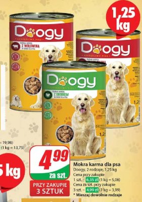 Karma dla psa z drobiem Doogy promocja