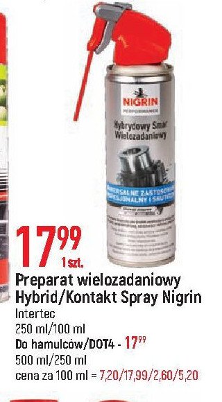 P艂yn hamulcowy dot 4 Nigrin promocja