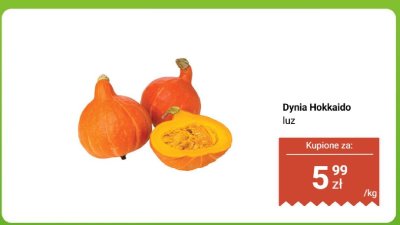 Dynia Hokkaido luz promocja w Biedronka
