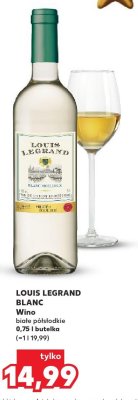 Wino Blanc, białe półsłodkie promocja w Kaufland