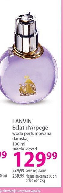 Damska woda perfumowana Lanvin eclat d'arpege promocja