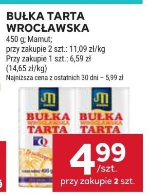 Bułka tarta wrocławska promocja w Stokrotka
