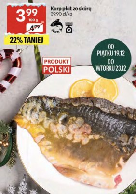 Karp płat ze skórą promocja w Delikatesy Centrum