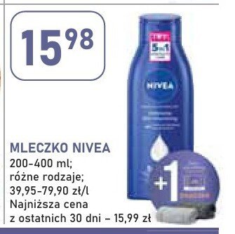 Mleczko Nivea 200-400 ml różne rodzaje promocja w Stokrotka