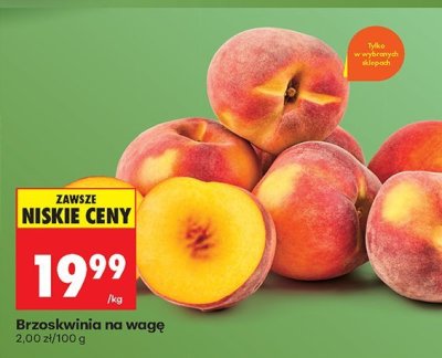 Brzoskwinia na wagę promocja w Biedronka