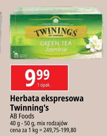 Herbata TWININGS JASMINE GREEN TEA promocja w Leclerc