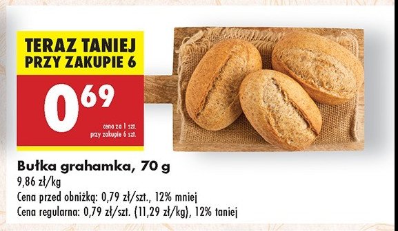 Bułka grahamka promocja