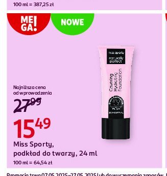 Podk艂ad do twarzy Miss sporty naturally perfect promocja