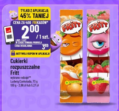 Cukierki rozpuszczalne Fritt Ludwag Czekolada promocja w POLOmarket