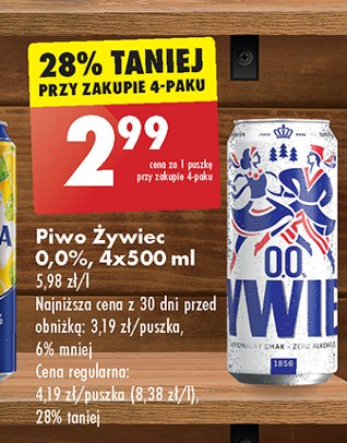 Piwo Żywiec bezalkoholowe promocja w Biedronka