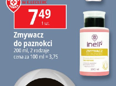 Zmywacz do paznokci WIODĄCA MARKA INELL Wiodąca marka promocja