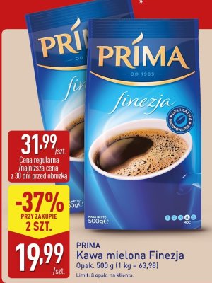 Kawa mielona Finezja promocja w Aldi