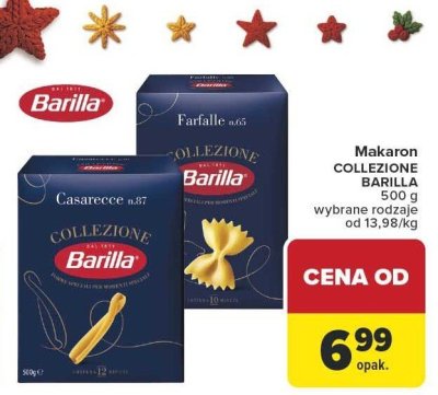 Makaron COLLEZIONE BARILLA wybrane rodzaje promocja w Carrefour
