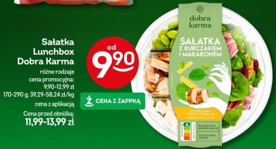 Sałatka Lunchbox Dobra Karma z kurczakiem i makaronem promocja w Żabka