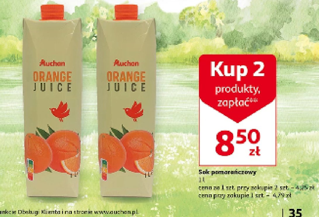 Sok pomarańczowy Auchan promocja