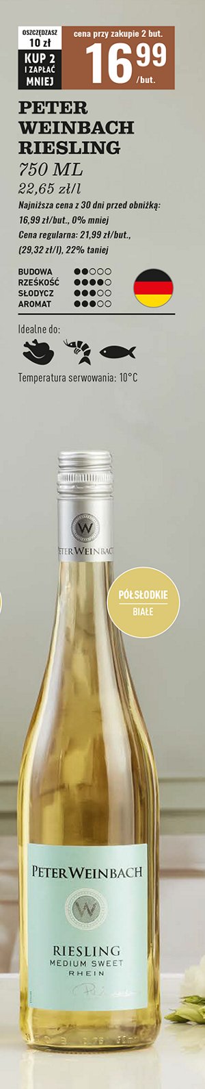 Wino PETER WEINBACH RIESLING promocja