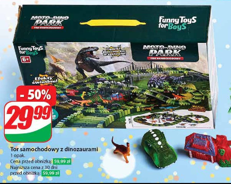 Tor moto-dino poark Funny toys for boys promocja