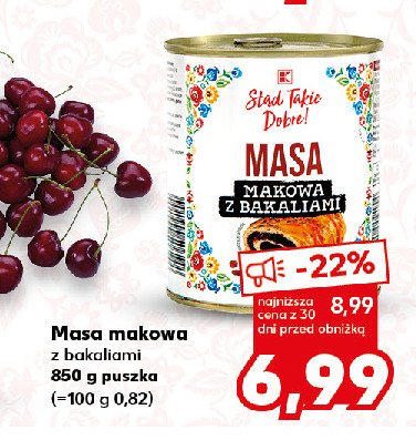 Masa makowa z bakaliami K-classic stąd takie dobre! promocja