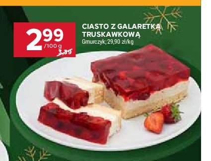 Ciasto galaretka z truskawką GMURCZYK promocja