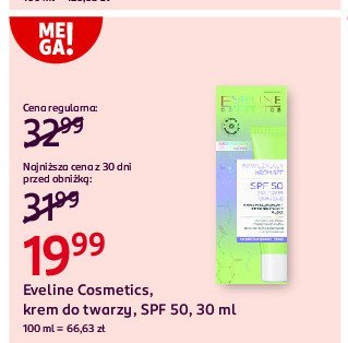 Krem nawilżający spf 50 Eveline cosmetics promocja