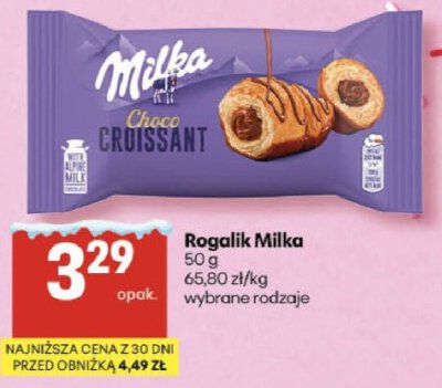 Rogalik Milka Choco Croissant promocja w Delikatesy Centrum