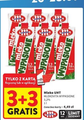Mleko UHT WYPASIONE 3,2% 1l promocja w Intermarche