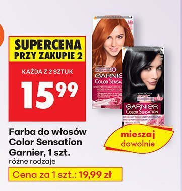 Farba do włosów Color Sensation Garnier, 1 szt. (różne rodzaje) promocja w Biedronka