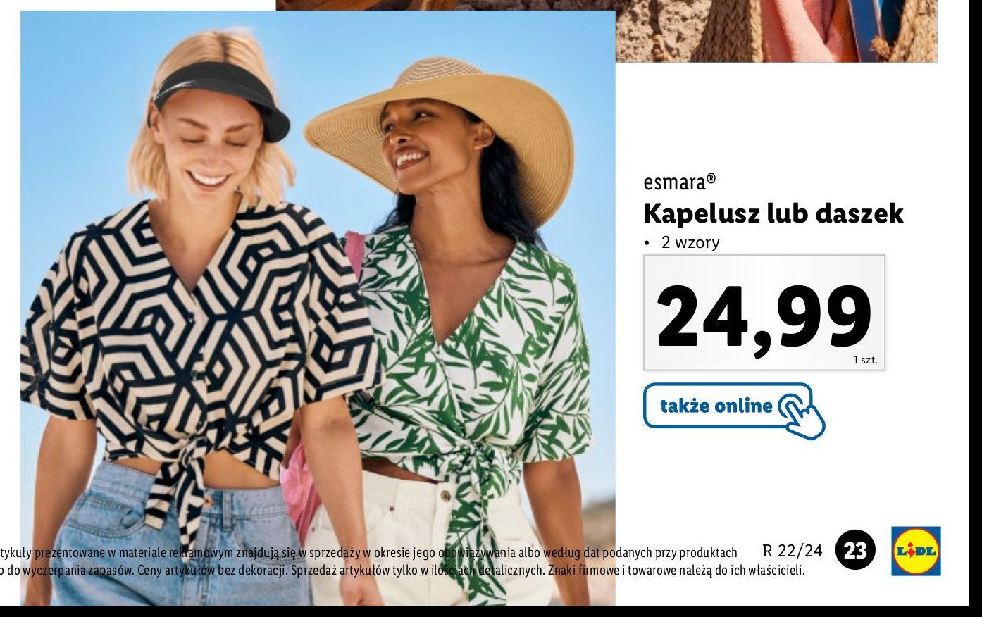 Kapelusz damski Esmara promocja