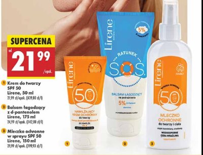 Balsam nawilżający do ciała 15 spf Lirene do opalania promocja