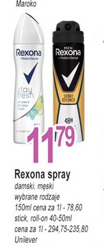 Dezodorant Rexona stay fresh promocja
