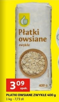 Płatki owsiane Podniesiony kciuk promocja