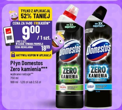 Płyn Domestos Zero kamienia, wybrane rodzaje promocja w POLOmarket