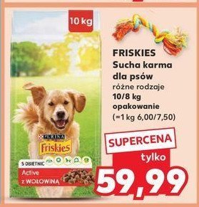 Karma dla psa wołowina FRISKIES ACTIVE promocja