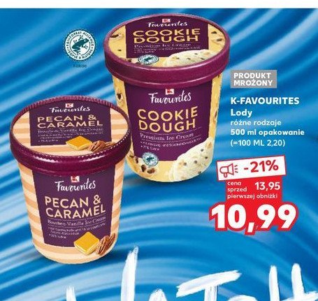 Lody pecan & caramel K-classic favourites promocja