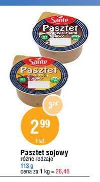 Pasztet sojowy z pieczarkami SANTE SOJVITA promocja
