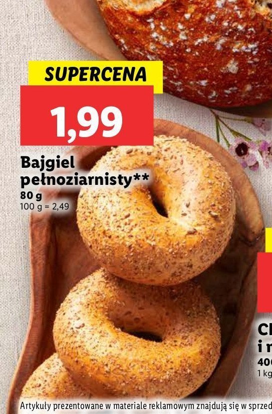 Bajgiel pe艂noziarnisty promocja