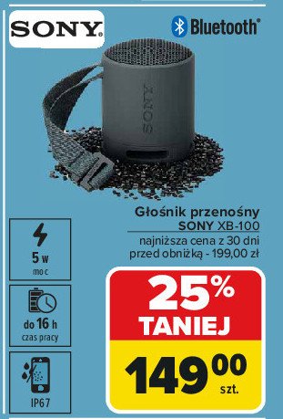 Głośnik srs-xb100 Sony promocja