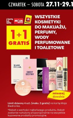 Kosmetyki do makijażu, perfumy, wody perfumowane i toaletowe - różne marki promocja w Biedronka