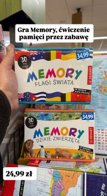 Gra Memory, różne rodzaje promocja w Biedronka