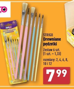 Pędzle drewniane Strigo promocja