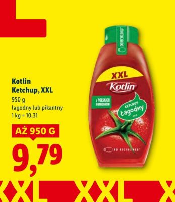 Ketchup Kotlin, XXL łagodny promocja w Lidl