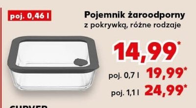 Pojemnik żaroodporny z pokrywką, różne rodzaje promocja w Kaufland
